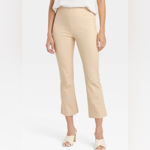 A New Day Women's High-Rise Slim Fit Kick Flare Pull-On Pants - Picture 2 of 3